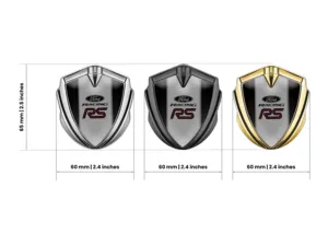 Ford Metal Domed Emblem Pro Style Stainless Steel Base